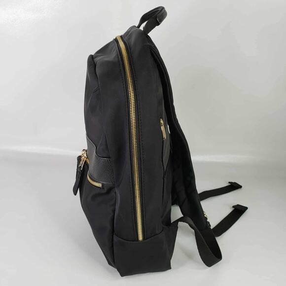 Knomo London Black & Gold Mayfair Beauchamp Backpack - Picture 4 of 14